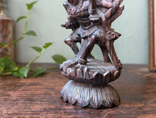 Load image into Gallery viewer, Balinese Rosewood Carving - Vishnu and Garuda