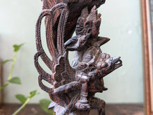 Load image into Gallery viewer, Balinese Rosewood Carving - Vishnu and Garuda
