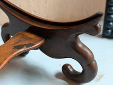 Load image into Gallery viewer, Vintage Chinese Engraved Brass Bowl with Hardwood Stand