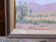 Load image into Gallery viewer, Vintage Desert Landscape Arcrylic Painting