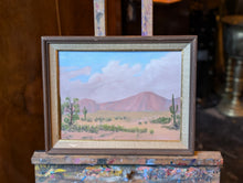 Load image into Gallery viewer, Vintage Desert Landscape Arcrylic Painting