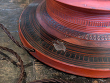Load image into Gallery viewer, Antique Burmese Red Laquerre Offering Bowl Converted to Lamp