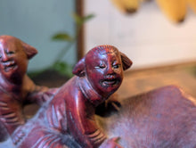 Load image into Gallery viewer, Early 20thC Chinese Carving of Buffalo and Riders