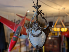 Load image into Gallery viewer, Antique French Bronze Chandelier Hall Lantern C.1910
