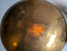 Load image into Gallery viewer, Vintage Chinese Engraved Brass Bowl with Hardwood Stand