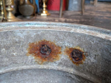 Load image into Gallery viewer, 19th.C Antique Copper Cauldron Pot Planter / Jardiniere With Paw Feet