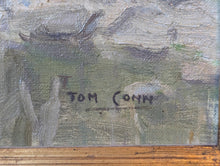 Load image into Gallery viewer, Antique Impressionist Oil Painting in Gilt Frame - River - Thomas Conn 75cm  x 65cm