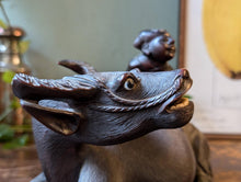 Load image into Gallery viewer, Early 20thC Chinese Carving of Buffalo and Rider