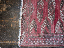 Load image into Gallery viewer, 2'11"x2'3" Antique Afghan Hand Knotted Wool Baluch Rug - 88cm x 68cm