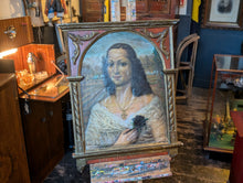 Load image into Gallery viewer, Spanish Oil on Canvas Portrait in Carved Frame