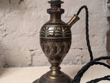Load image into Gallery viewer, Antique Middle Eastern Hookah Converted to a Lamp