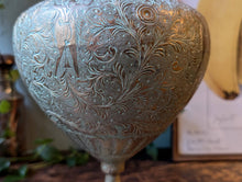 Load image into Gallery viewer, Early 20th.C Gold Gilded Indian Engraved Brass Surahi / Vase