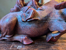 Load image into Gallery viewer, Early 20thC Chinese Carving of Buffalo and Riders