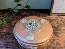 Load image into Gallery viewer, Vintage Tibetan Copper Lidded Bowl
