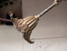 Load image into Gallery viewer, Antique French Bronze Chandelier Hall Lantern C.1910