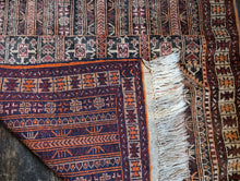 Load image into Gallery viewer, 4'8" x 3' Vintage Afghan Balouch Prayer Rug - 142 x 91