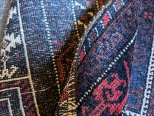 Load image into Gallery viewer, 5'4" x 2'9" Vintage Afghan Hand Knotted Wool Baluch Rug - 164cm x 84cm