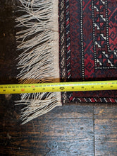 Load image into Gallery viewer, 5'4" x 2'9" Vintage Afghan Hand Knotted Wool Baluch Rug - 164cm x 84cm