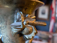 Load image into Gallery viewer, Large Early 20th.C Brass Chinese Dragon Vase