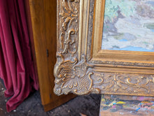 Load image into Gallery viewer, Antique Impressionist Oil Painting in Gilt Frame - River - Thomas Conn 75cm  x 65cm
