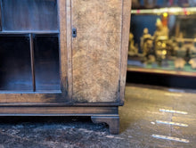 Load image into Gallery viewer, 1920's Art Deco Burr Walnut Display Cabinet