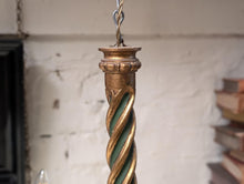 Load image into Gallery viewer, Antique Italian Carved and Gilt Painted 6-Light Wooden Chandelier