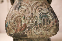 Load image into Gallery viewer, Chinese Archaistic Bronze Ritual Ram Wine Vessel