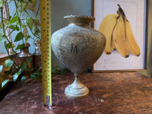 Load image into Gallery viewer, Early 20th.C Gold Gilded Indian Engraved Brass Surahi / Vase