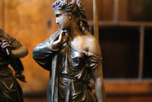 Load image into Gallery viewer, Pair of C.1910 Art Nouveau Torchiere Table Lamps