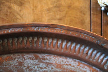 Load image into Gallery viewer, Antique Middle Eastern Engraved Copper Charger / Tray