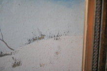Load image into Gallery viewer, Antique Robert Burns HRSA RSW (1869-1941) Watercolour Winter Landscape - 36.5" x 26.5"