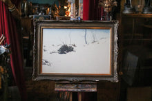 Load image into Gallery viewer, Antique Robert Burns HRSA RSW (1869-1941) Watercolour Winter Landscape - 36.5" x 26.5"