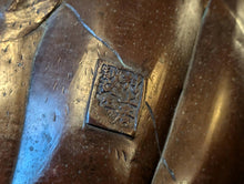 Load image into Gallery viewer, Antique Japanese Meiji Lobed and Decorated Bronze Jardinière Plant Pot