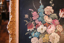 Load image into Gallery viewer, 19th.C Danish School Floral Still Life Oil Painting  - E. Vanderman - 25" x 30"