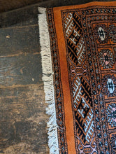 Load image into Gallery viewer, 6'1" x 4'1" Hand Knotted Vintage Pakistani Bokhara Rug - 186 x 124cm