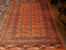 Load image into Gallery viewer, 6'1" x 4'1" Hand Knotted Vintage Pakistani Bokhara Rug - 186 x 124cm