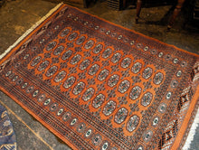 Load image into Gallery viewer, 6'1" x 4'1" Hand Knotted Vintage Pakistani Bokhara Rug - 186 x 124cm