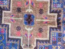 Load image into Gallery viewer, 6'7" x 3'11" Vintage Afghan Hand Knotted Wool Baluch Rug - 201cm x 120cm