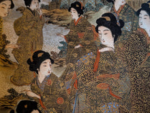 Load image into Gallery viewer, Antique Meiji Japanese Satsuma Bowl Decorated With Geisha's