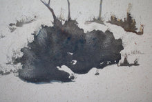 Load image into Gallery viewer, Antique Robert Burns HRSA RSW (1869-1941) Watercolour Winter Landscape - 36.5" x 26.5"