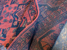 Load image into Gallery viewer, 5' x 3'4" Afghan Hand Knotted Wool Baluch Rug -152cm x 101cm