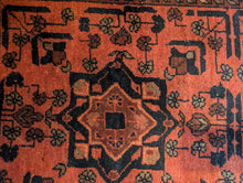 Load image into Gallery viewer, 5' x 3'4" Afghan Hand Knotted Wool Baluch Rug -152cm x 101cm