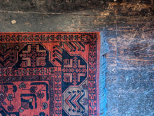 Load image into Gallery viewer, 5' x 3'4" Afghan Hand Knotted Wool Baluch Rug -152cm x 101cm
