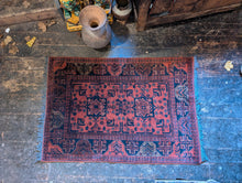 Load image into Gallery viewer, 5' x 3'4" Afghan Hand Knotted Wool Baluch Rug -152cm x 101cm
