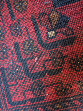 Load image into Gallery viewer, 6'4" x 3'11" Vintage Afghan Hand Knotted Wool Baluch Rug - 202cm x 121cm