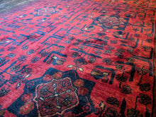 Load image into Gallery viewer, 6'4" x 3'11" Vintage Afghan Hand Knotted Wool Baluch Rug - 202cm x 121cm