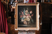Load image into Gallery viewer, 19th.C Danish School Floral Still Life Oil Painting  - E. Vanderman - 25" x 30"