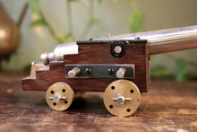 Load image into Gallery viewer, Vintage Miniature Brass Model Cannon