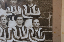 Load image into Gallery viewer, Antique Framed Black and White Junior Football Team Photograph in Carved Frame