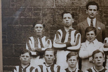 Load image into Gallery viewer, Antique Framed Black and White Junior Football Team Photograph in Carved Frame